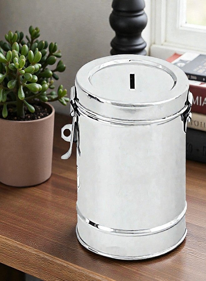Standify® 800ML Small Money Bank_A Stainless Steel Money Box Heavy Duty Bachat Gulak for Kids & Adults Unbreakable Piggy Bank. - Image 2